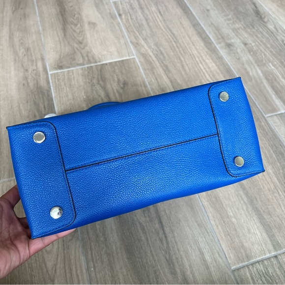 MICHAEL KORS Mercer Large Bonded Leather Tote - Electric Blue - Picture 7 of 8